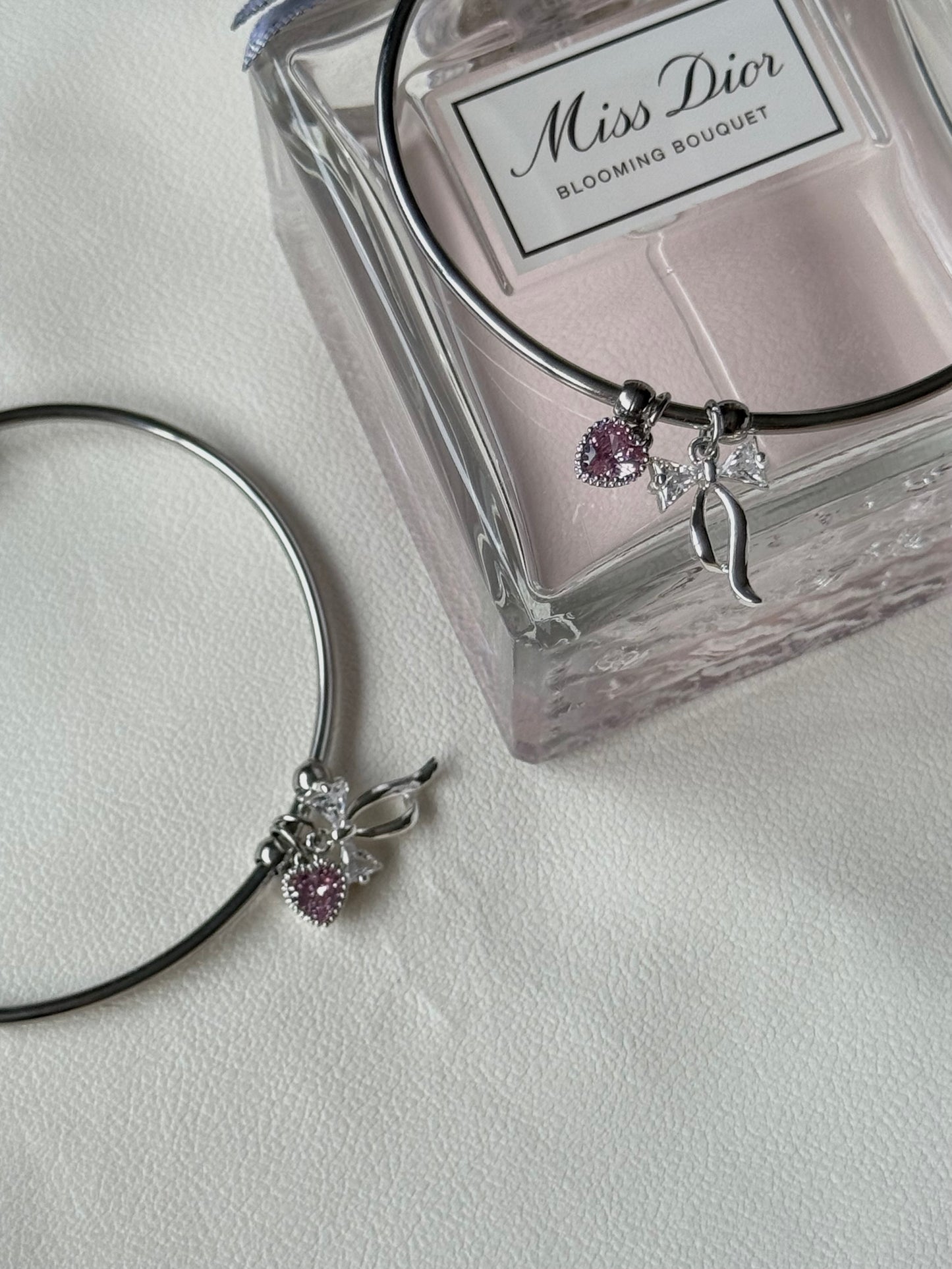 hearty ribbon cuff bangle
