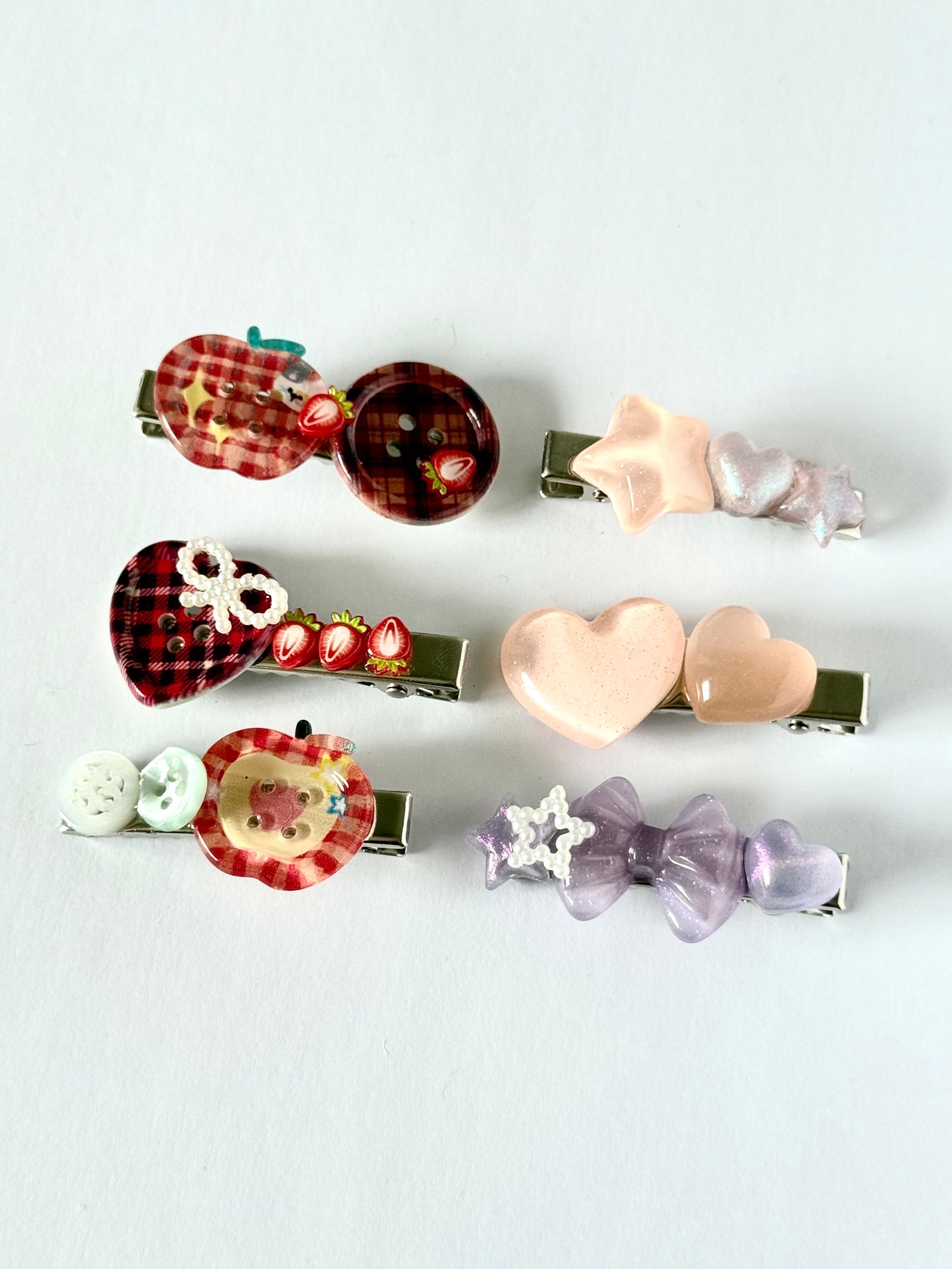 resin hair clips