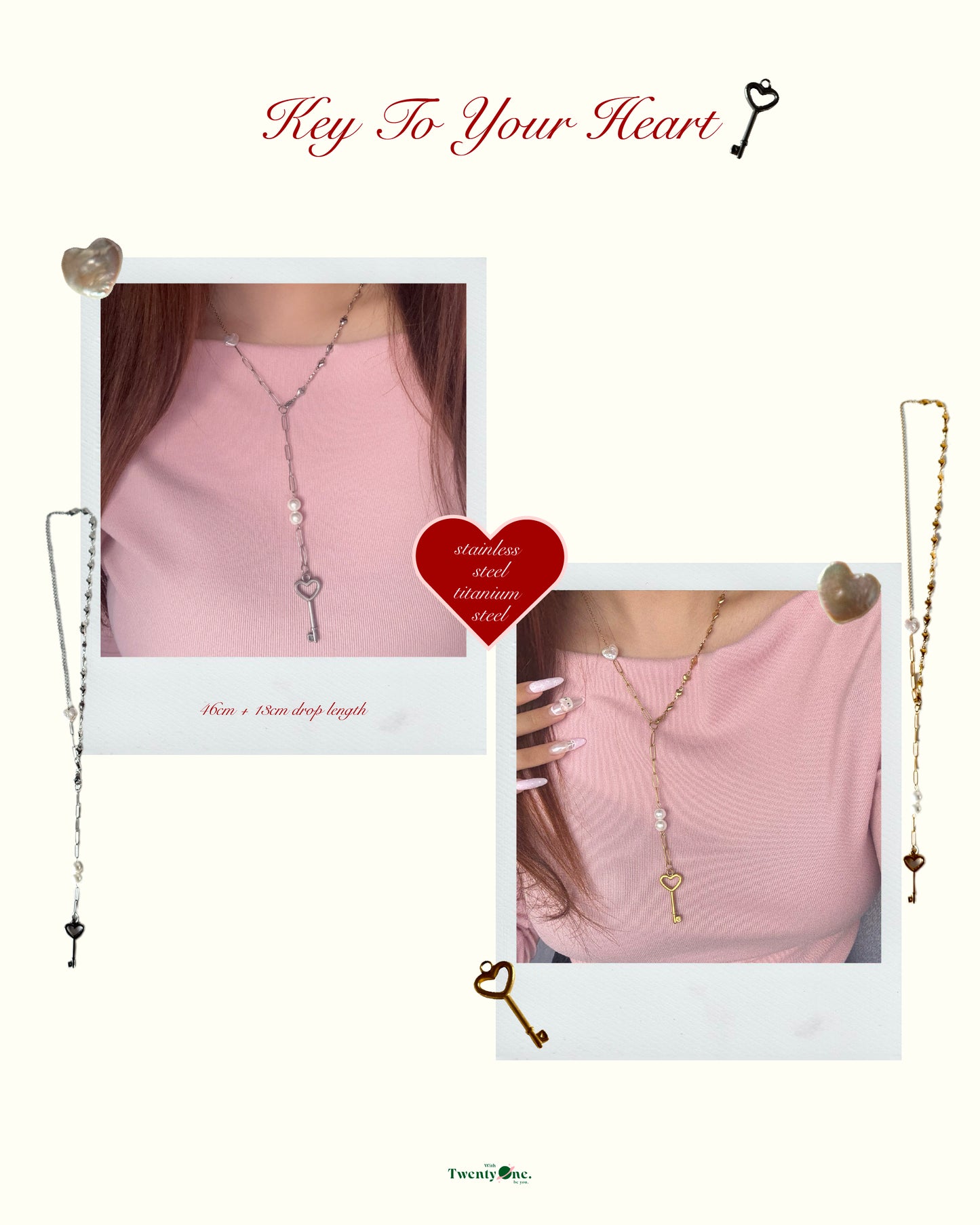 Key to your heart necklace