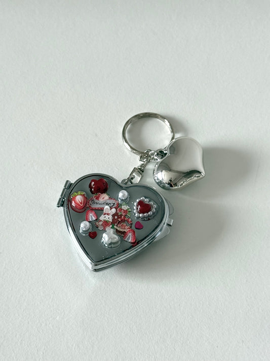 'strawberry land' resin compact mirror [10]