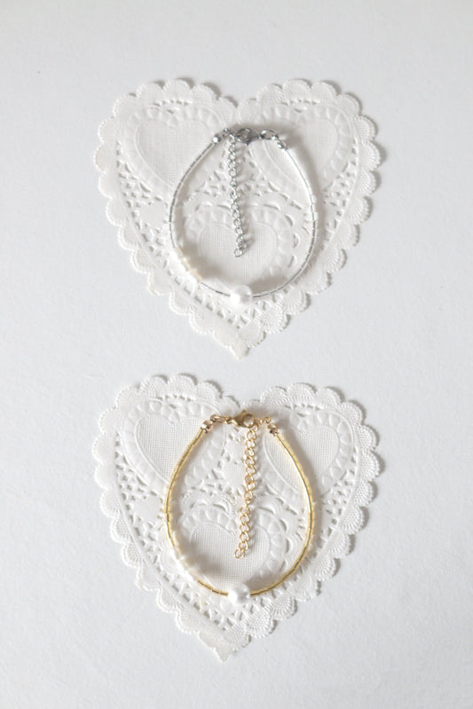 luna shell pearls bracelet