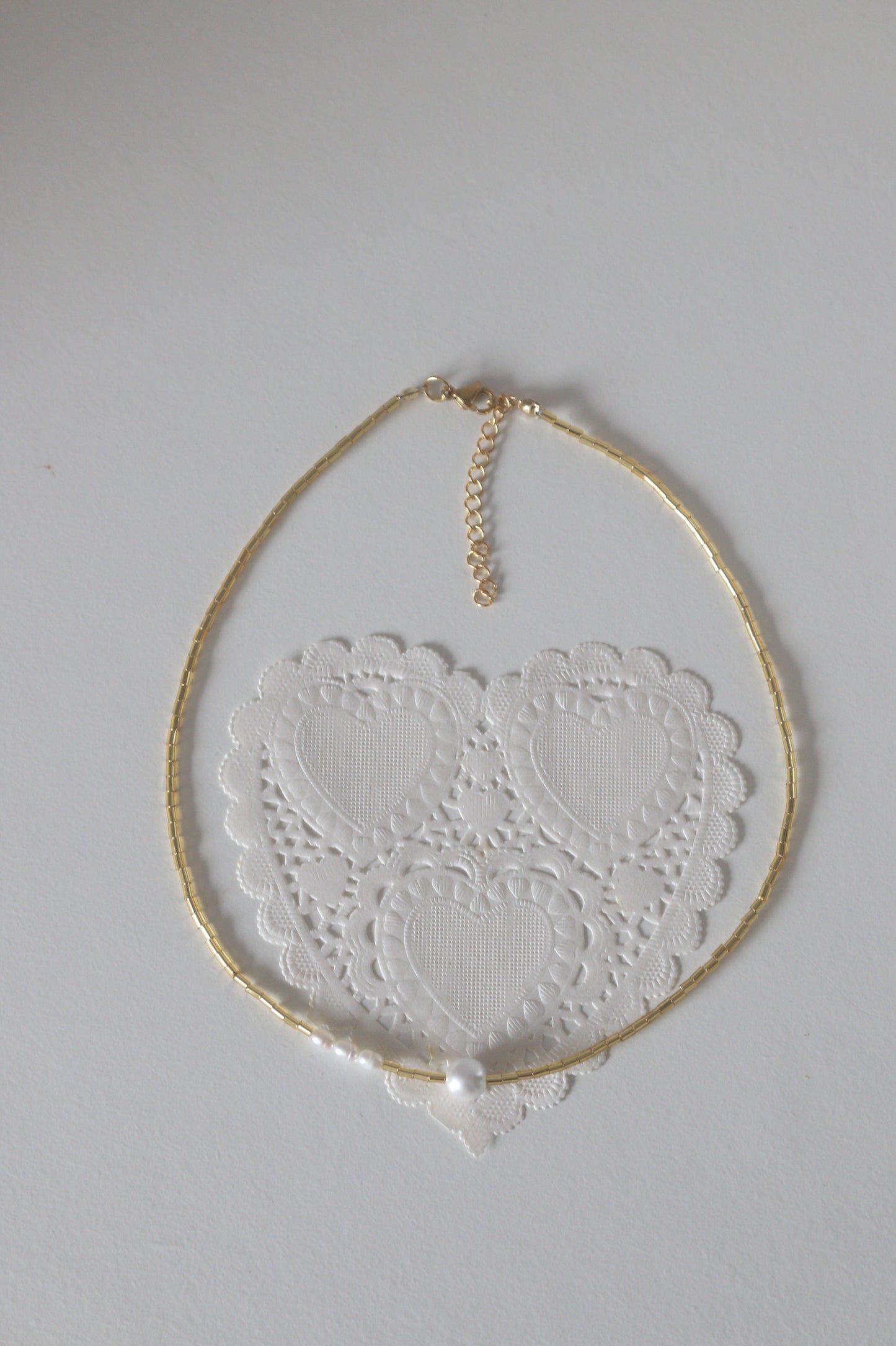 luna shell pearls necklace