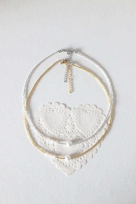 luna shell pearls necklace