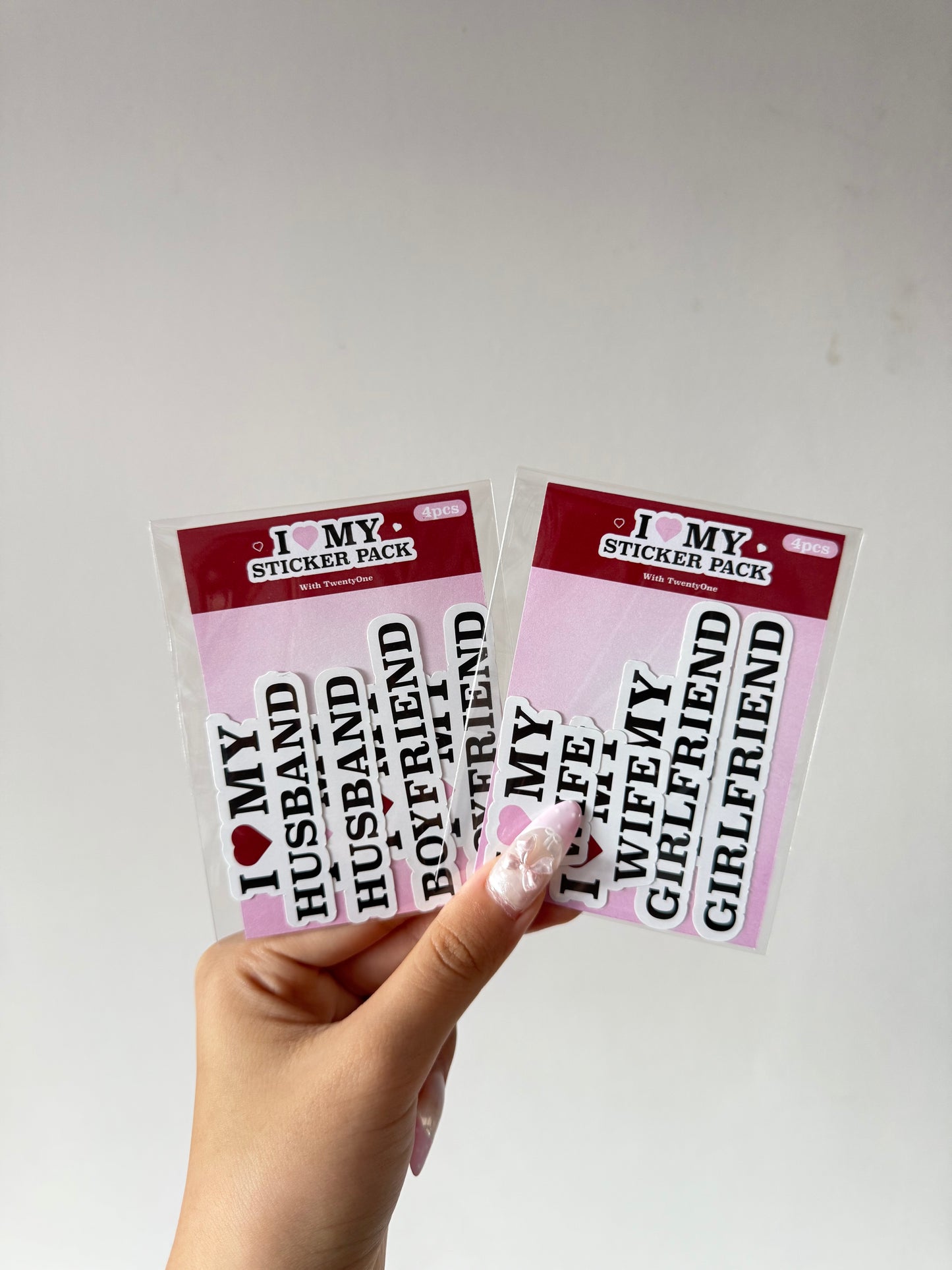 'I love my' sticker pack