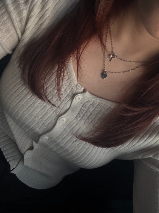 Love And Locks Double Layer Necklace