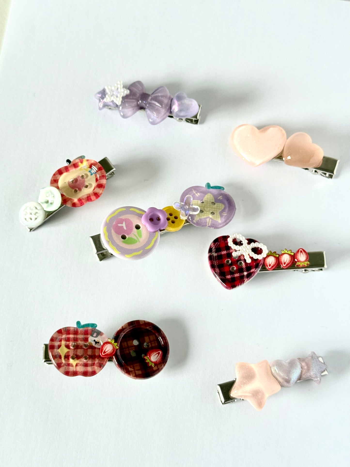 resin hair clips