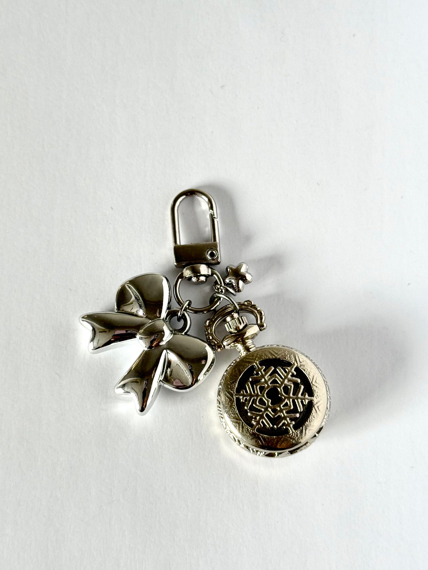 mini clock keyring