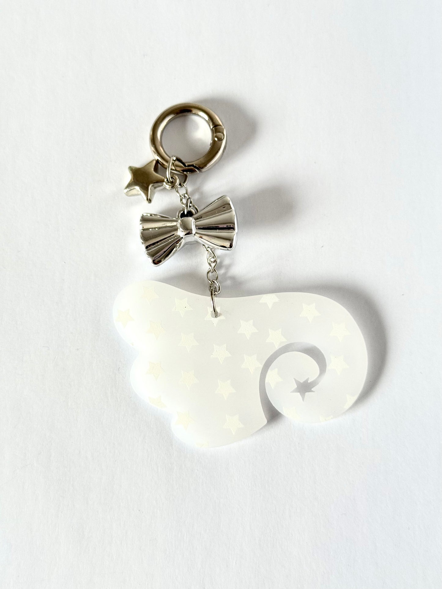 angel wings keyring