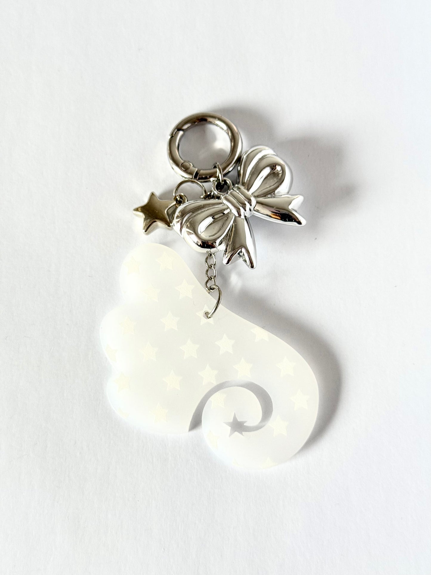 angel wings keyring