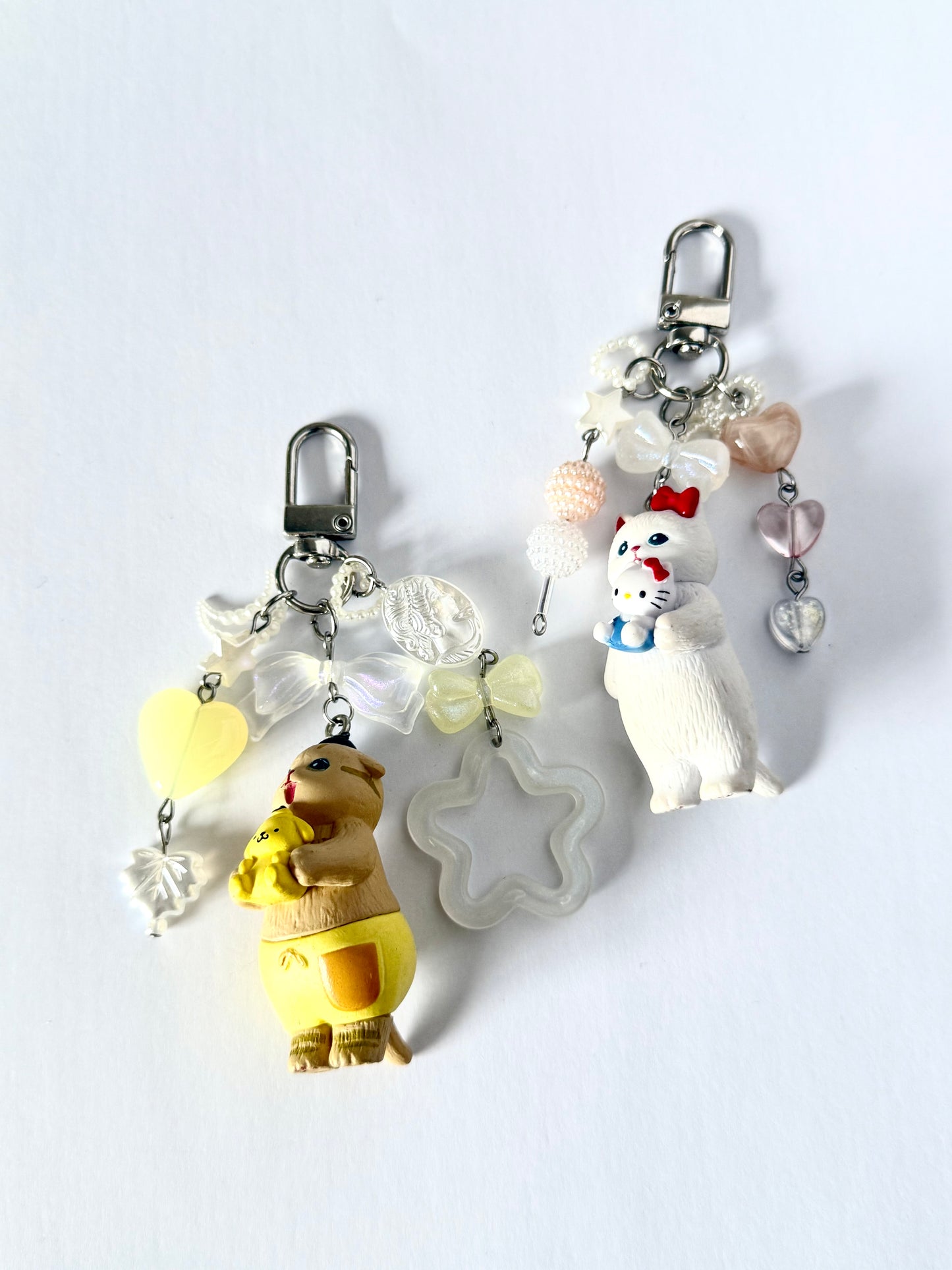 mofusand keyrings (sanrio & bunny)