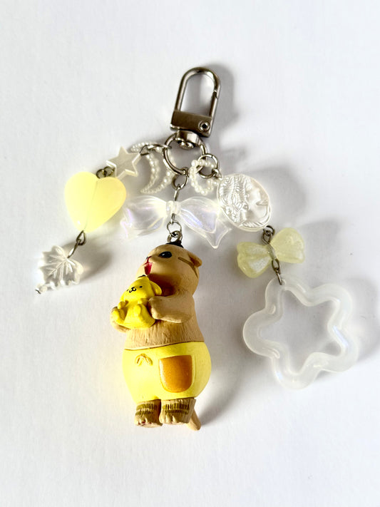 mofusand keyrings (sanrio & bunny)