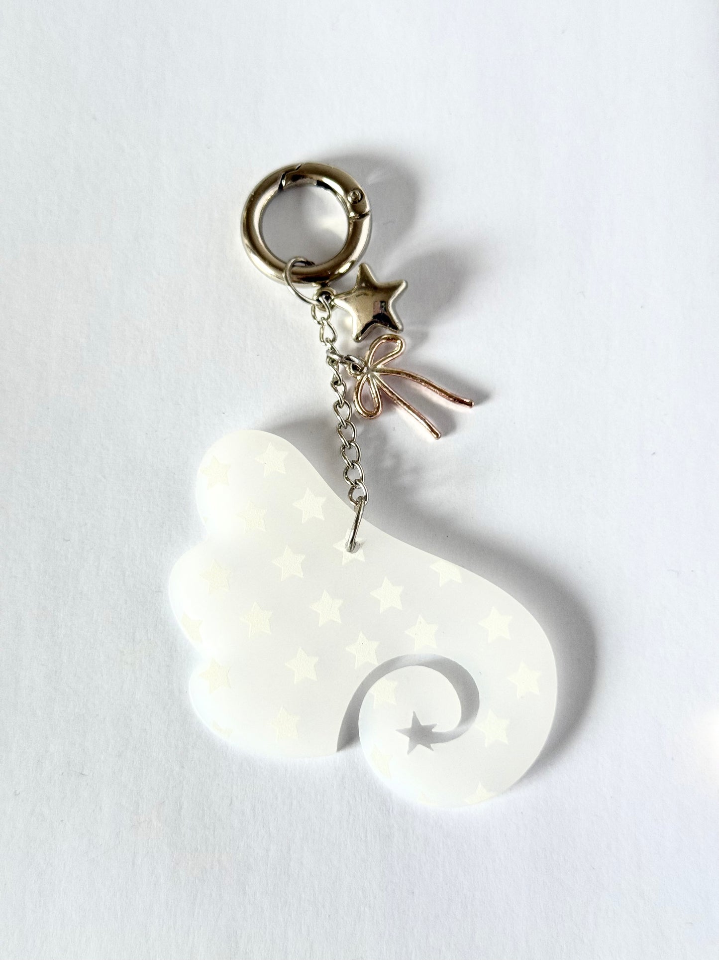 angel wings keyring