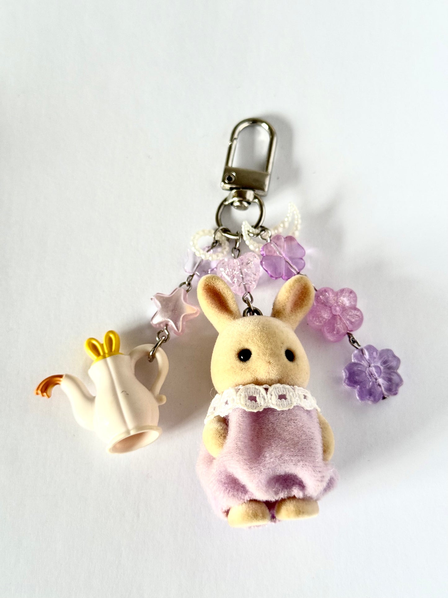 sylvanian families keyring ( pinks and purples)