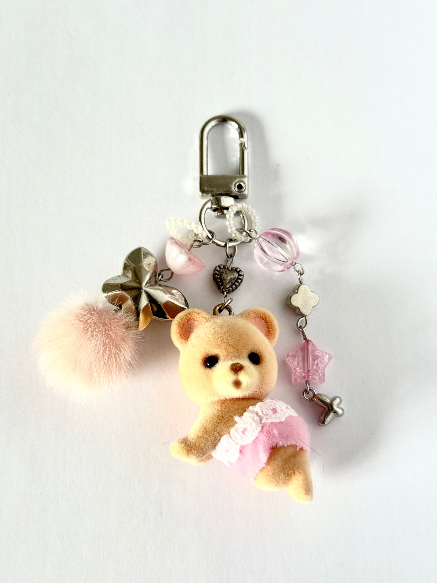 sylvanian families keyring ( pinks and purples)