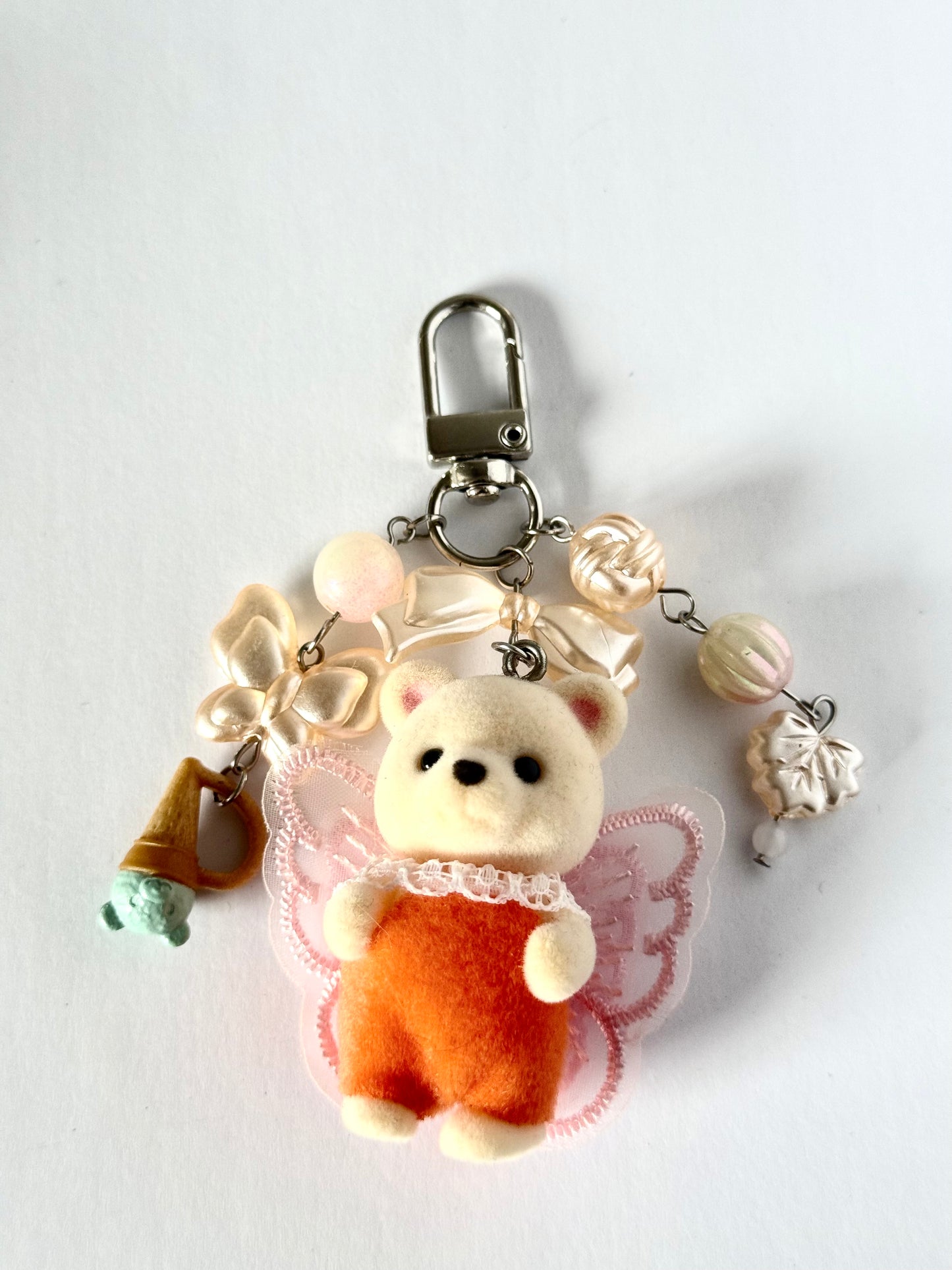 sylvanian families keychain (bear & lamb)