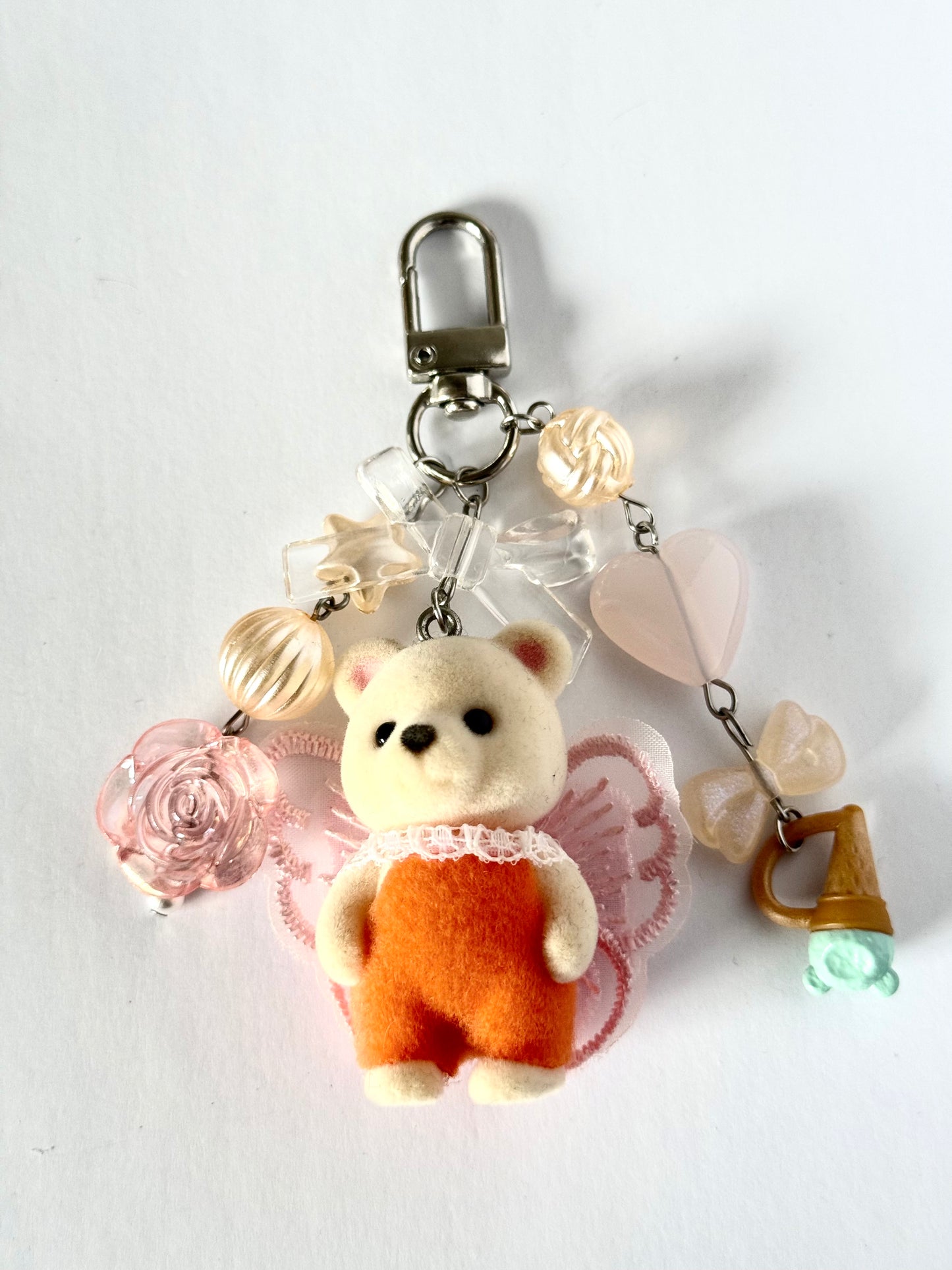 sylvanian families keychain (bear & lamb)