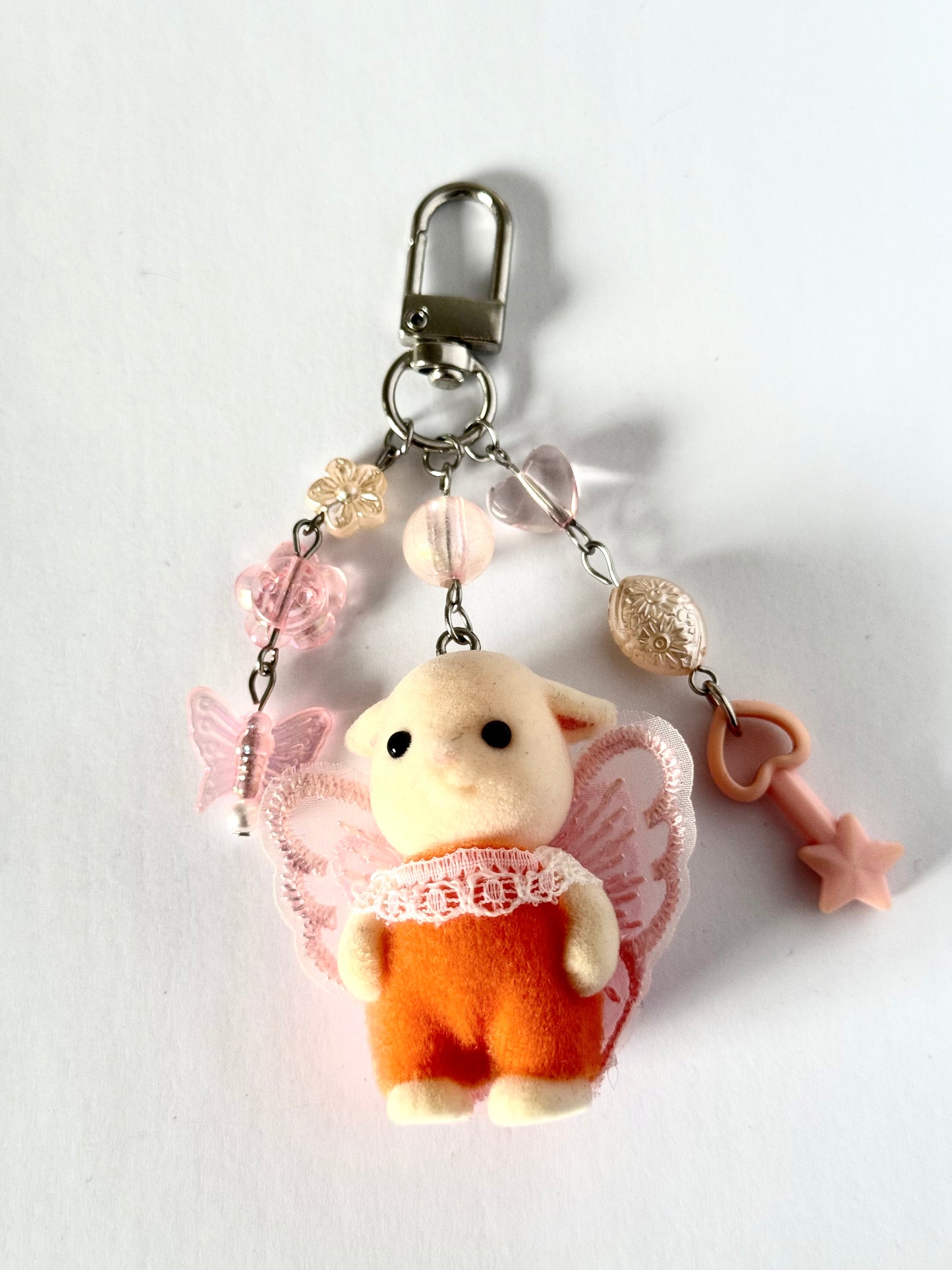 sylvanian families keychain (bear & lamb)