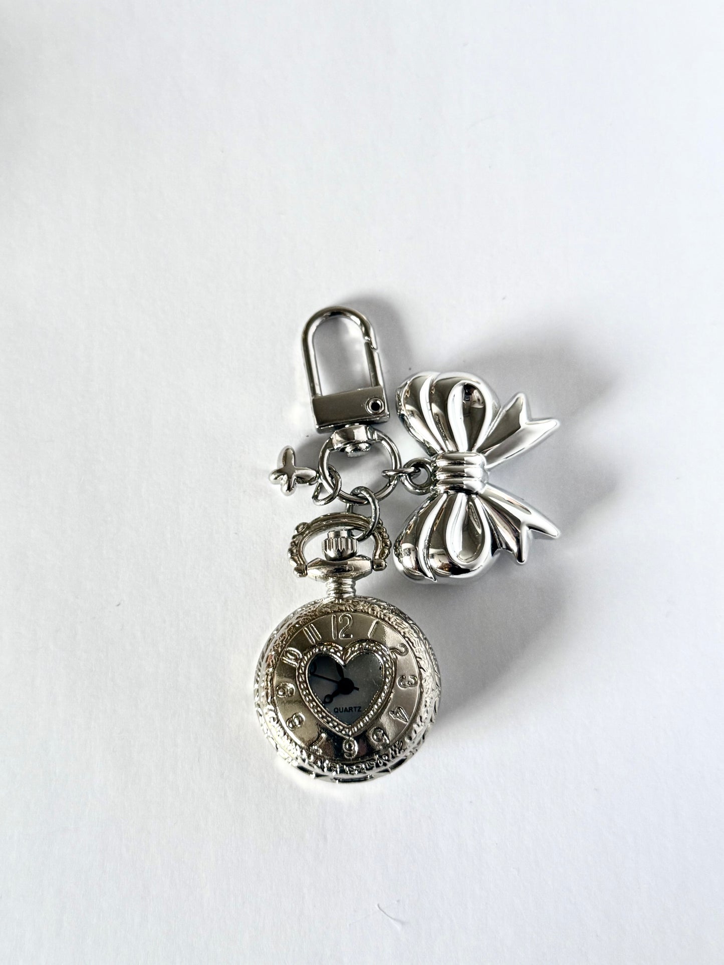 mini clock keyring