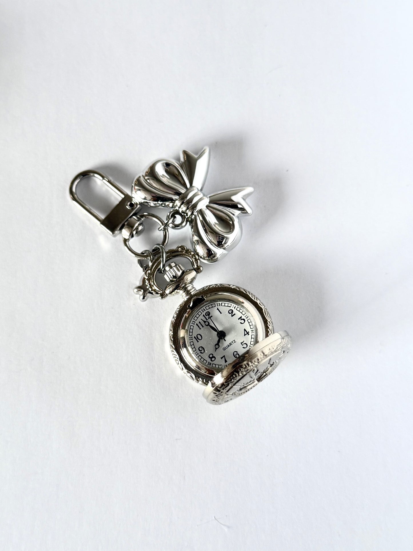 mini clock keyring
