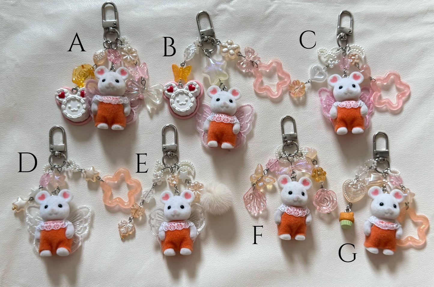 sylvanian families keyring (mouse)